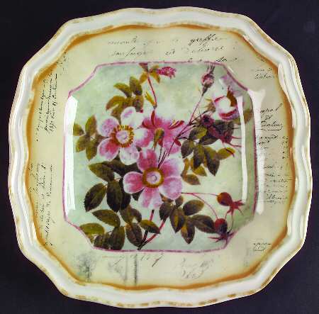 Vintage Floral Salad Plate