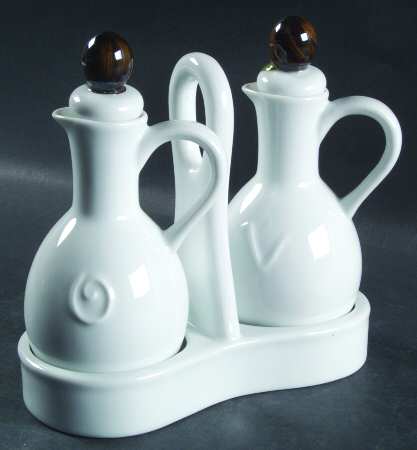 Sorrento Olive Vinegar and Oil Tray Set by Artland