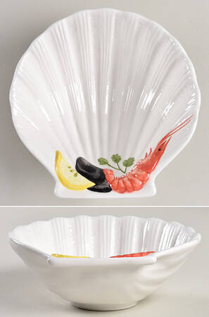 Seafood Harvest Small Individual Shell Shaped Dish