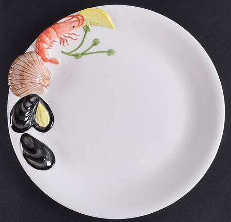 Seafood Harvest Large Dinner Plate