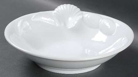 Seafood Whiteware Large Coupe Soup Bowl