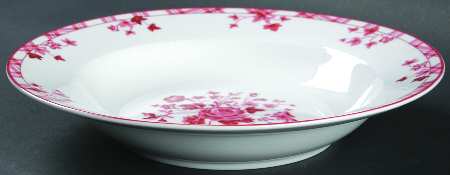 Sophia-Red Rim Soup Bowl