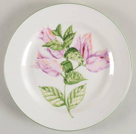 Tropical Flower Salad Plate