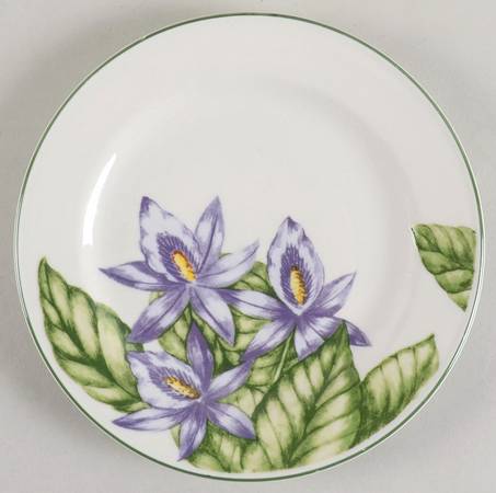 Tropical Flower Salad Plate