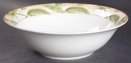 Tropical Palm 9" Round Vegetable Bowl