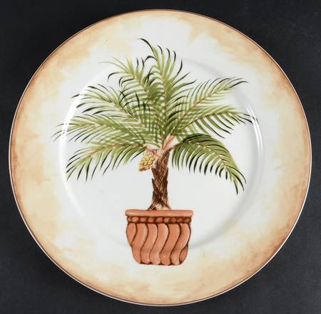 Tropical Palm Dinner Plate