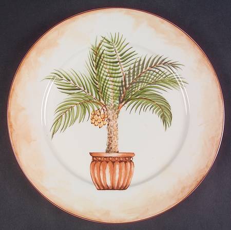 Tropical Palm Dinner Plate