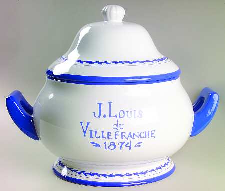 French Bistro 4 Quart Round Covered Casserole