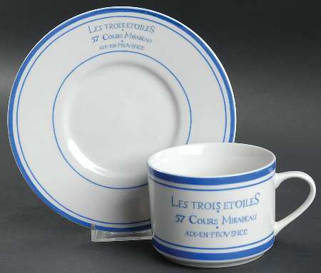 French Bistro Flat Cup & Saucer Set