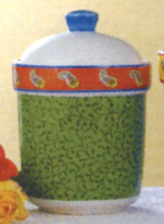 French Bistro Paisley Small Canister & Lid