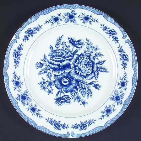 Floral Toile Blue by American Atelier
