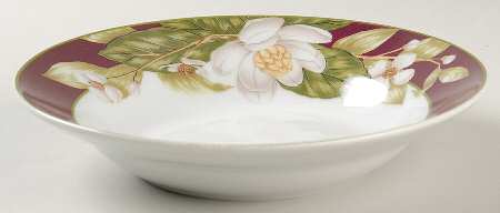 Magnolia Breeze Rim Soup Bowl