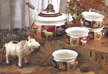 Northern Nights (Decal) Tureen & Lid w/Ladle