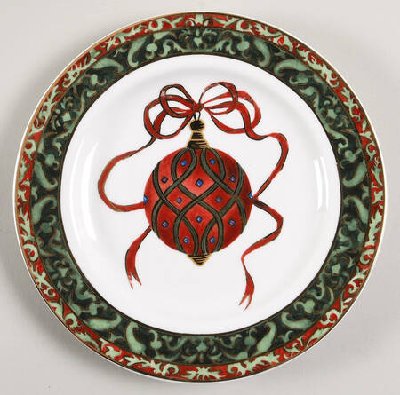 Christmas Ornaments Salad/Dessert Plate
