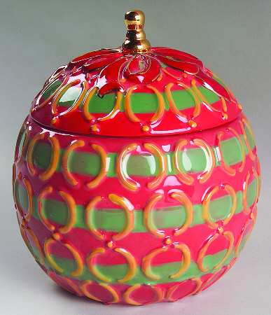 Christmas Ornaments Covered Soup Bowl