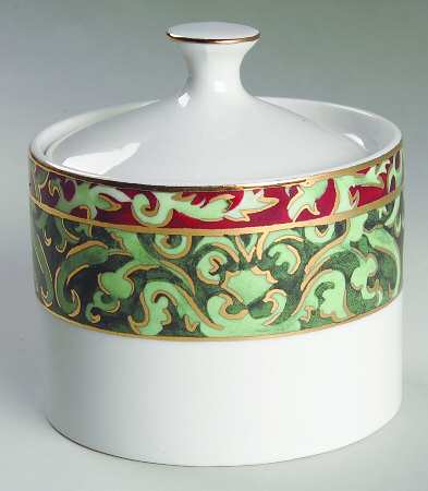 Christmas Ornaments Sugar Bowl & Lid