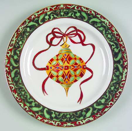 Christmas Ornaments Salad/Dessert Plate