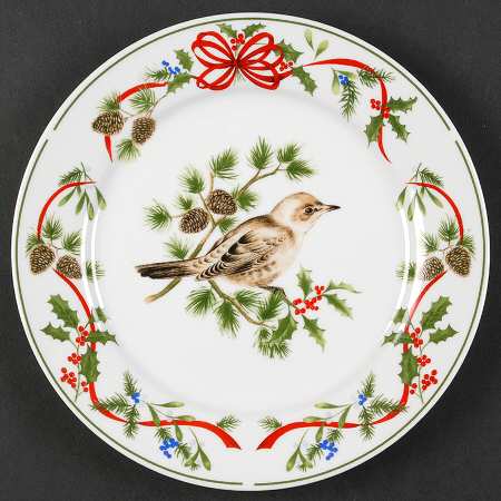 Christmas Woodland Salad/Dessert Plate