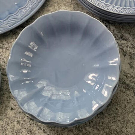 Athena Blue Rim Soup Bowl