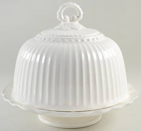 Baroque 13" Diameter Pedestal Cake Stand & Dome