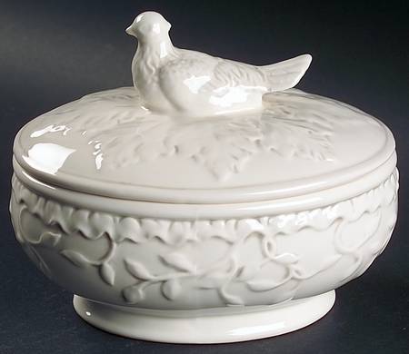 Baroque Covered Soup Bowl