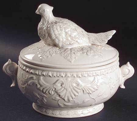Baroque Figural Tureen & Lid