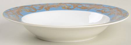 Blue Jardiniere Large Rim Soup Bowl