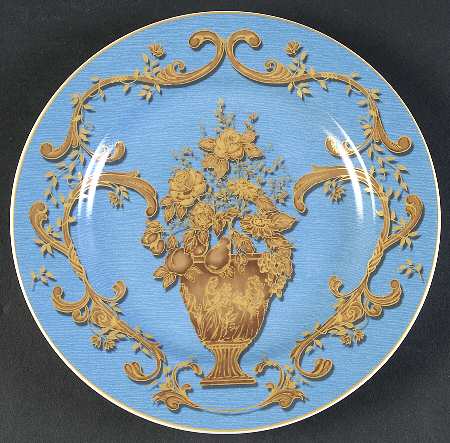 Blue Jardiniere Salad Plate