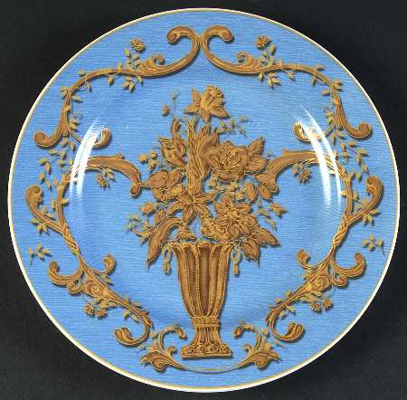 Blue Jardiniere Salad Plate