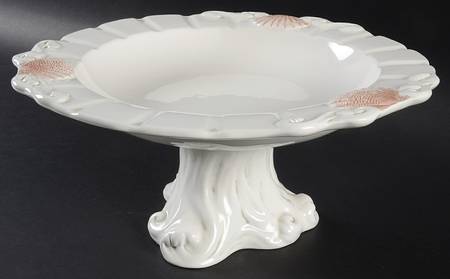 By the Sea 13" Diameter Pedestal Cake Stand