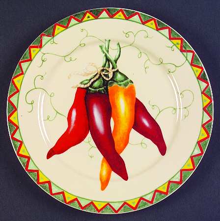 Chili Peppers Salad Plate
