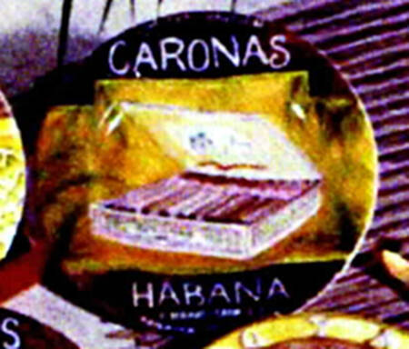 Cigars Salad Plate