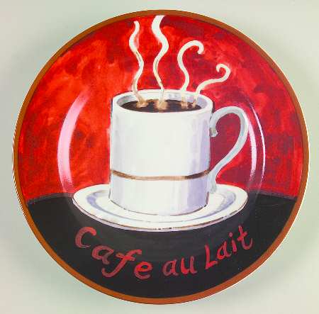 Coffee Salad Plate