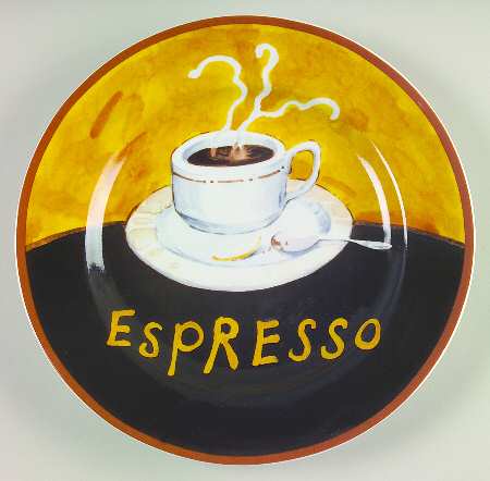 Coffee Salad Plate
