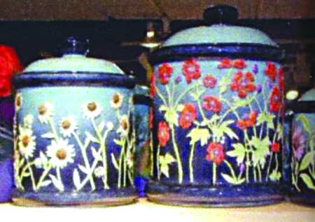Evening Garden Large Canister & Lid