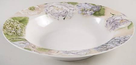 Floral Bouquet Rim Soup Bowl