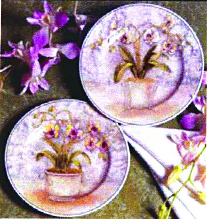 Floral Jardin (Round, Smooth) Clock Plate