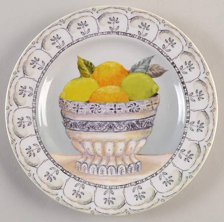 Fruit Toile Salad Plate by American Atelier