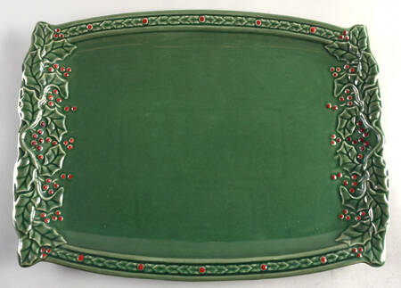 Holly Berry 17" Rectangular Serving Platter