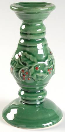 Holly Berry 7" Candlestick