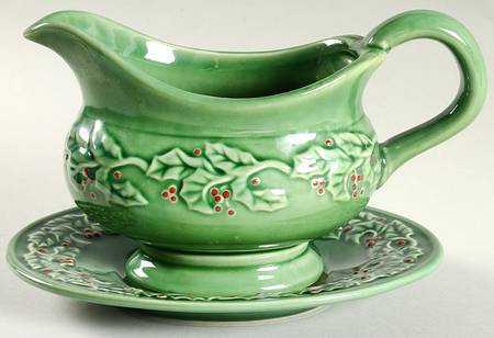 Holly Berry Gravy Boat & Underplate