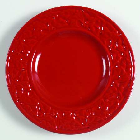 Holly Berry Accent Salad Plate