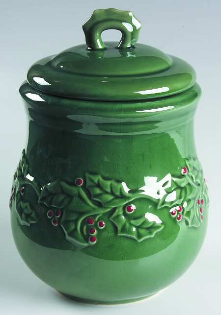 Holly Berry Medium Canister & Lid