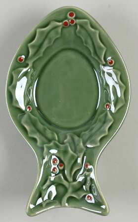 Holly Berry Spoon Rest/Holder (Holds 1 Spoon)