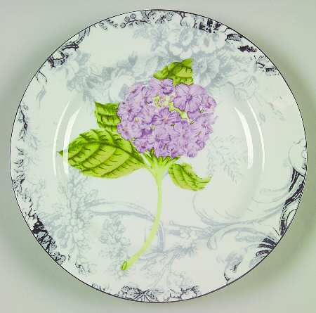 Hydrangea Toile Salad Plate