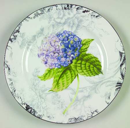 Hydrangea Toile Salad Plate