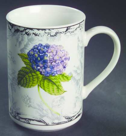 Hydrangea Toile Mug