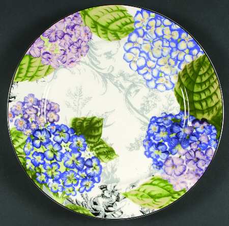 Hydrangea Toile 12" Chop Plate (Round Platter)