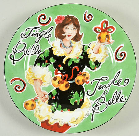Jingle Bells Salad Plate