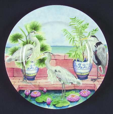 Marsh Birds Salad Plate
